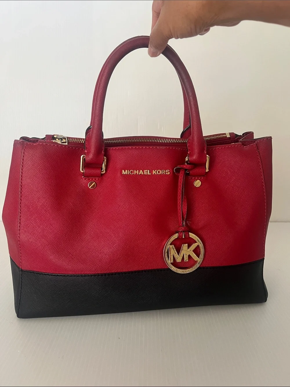 Michael Kors Saffiano Leather Satchel Bag